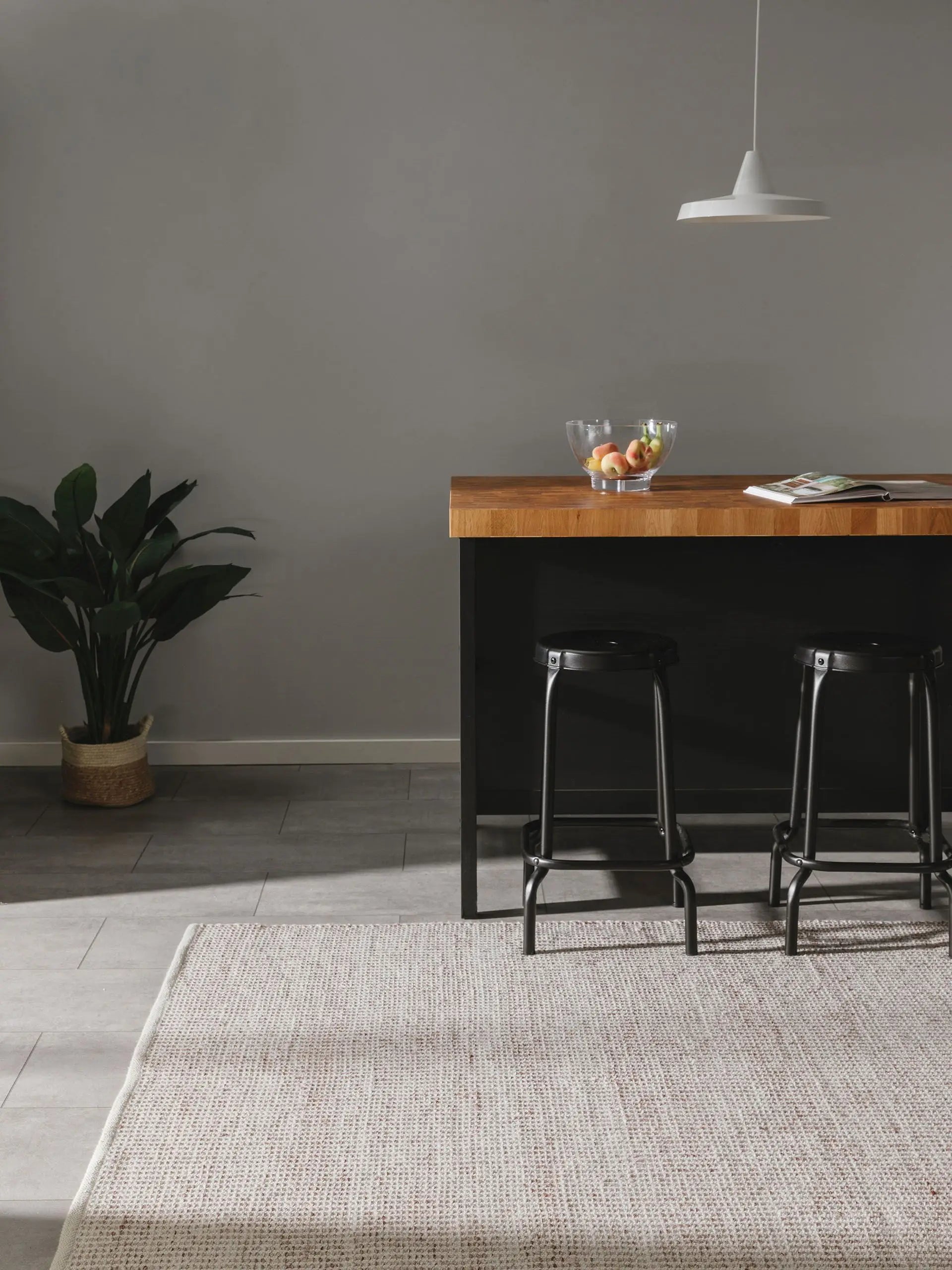 Nyssa rug (indoor & outdoor) made of recycled material, cream