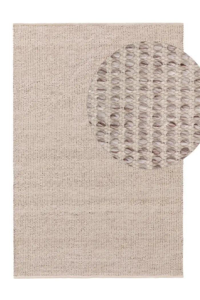 Nyssa rug (indoor & outdoor) made of recycled material, cream