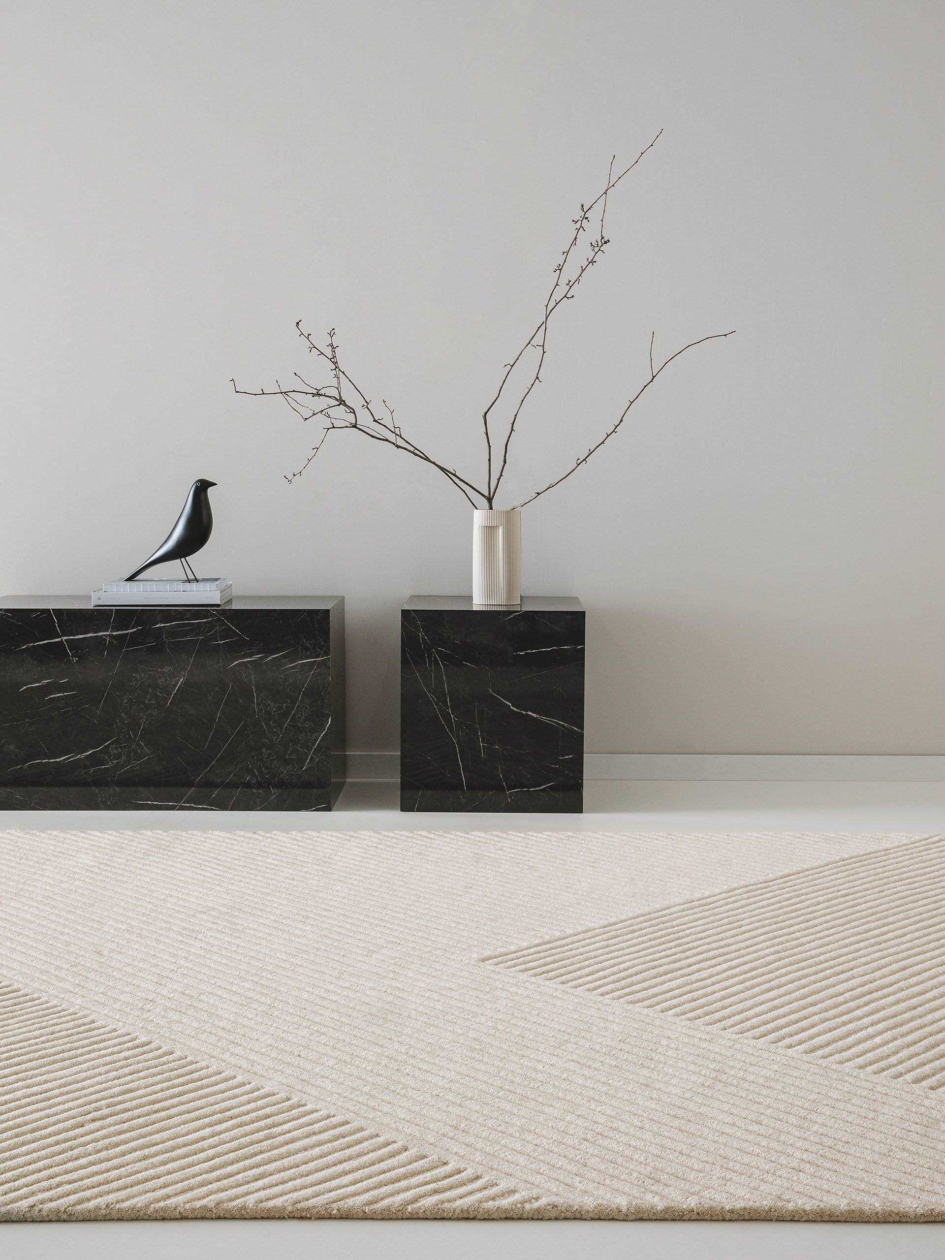 Wollteppich Yanis Ivory - 100% Wolle, Beige - carpetz