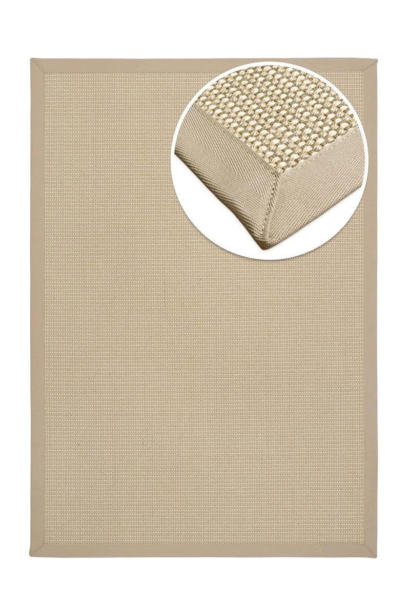 Sisal Teppich Linen creme/hellgrau - carpetz