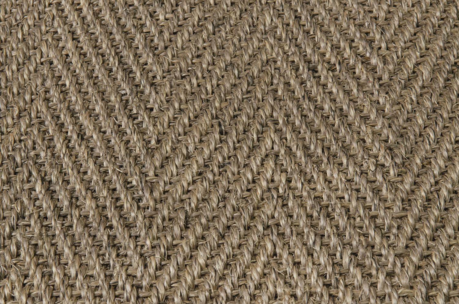 Sisal Läufer Fischgrät Macciato, nach Maß - gekettelt