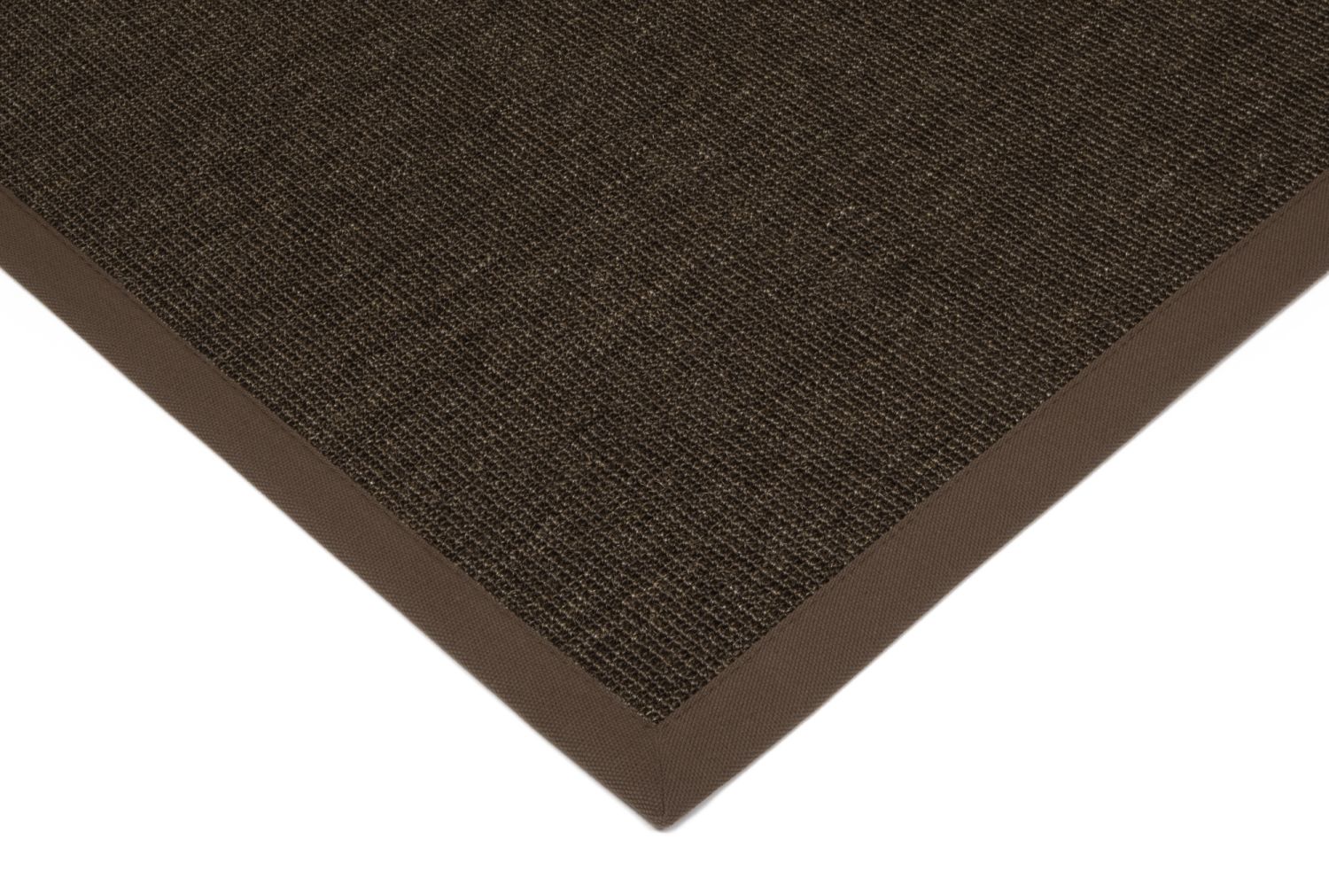 Made-to-measure sisal carpet - pure fabric hazel brown, with fleece backing 100% natural 