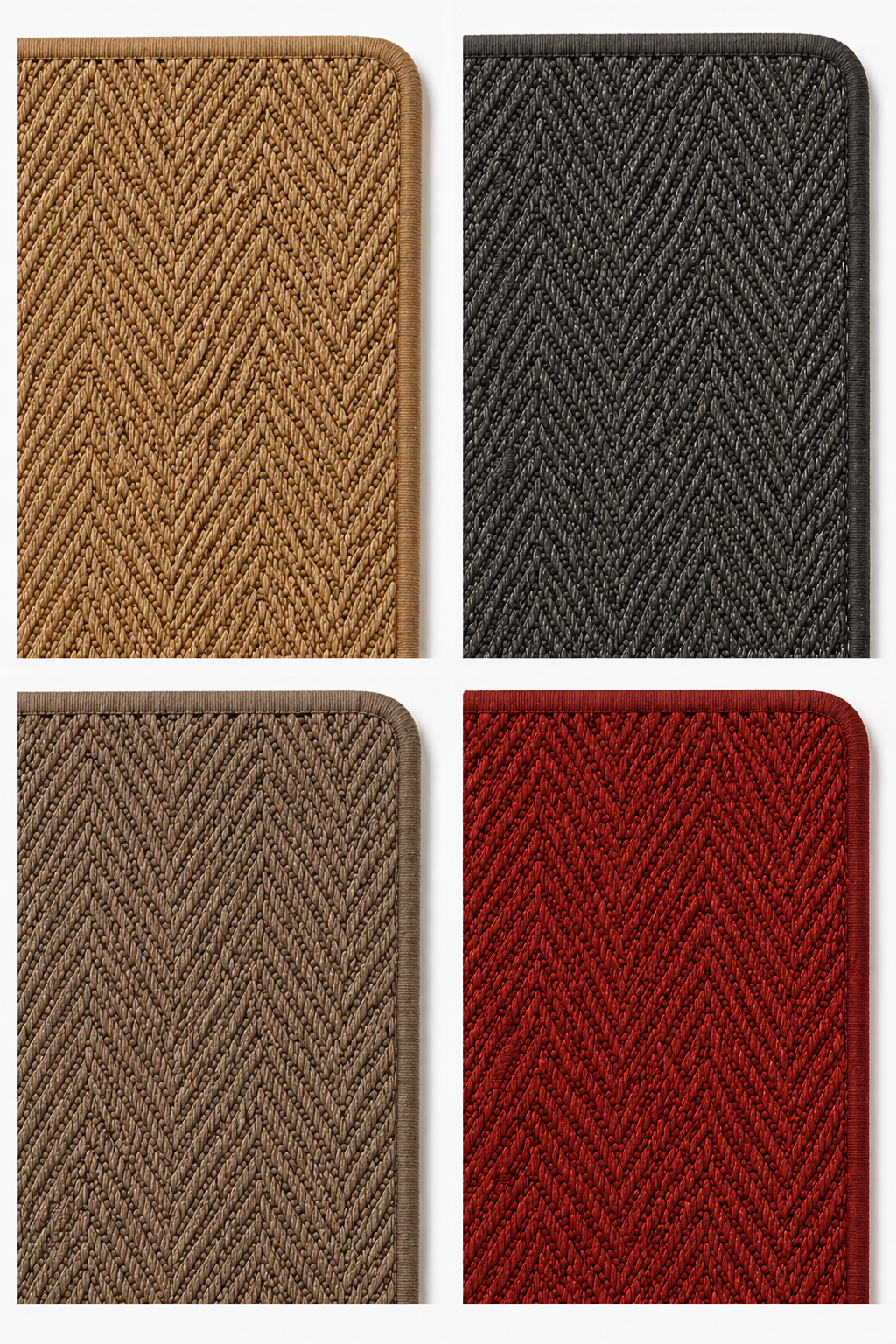 Sisal Läufer Fischgrät Muster (10x10 cm)