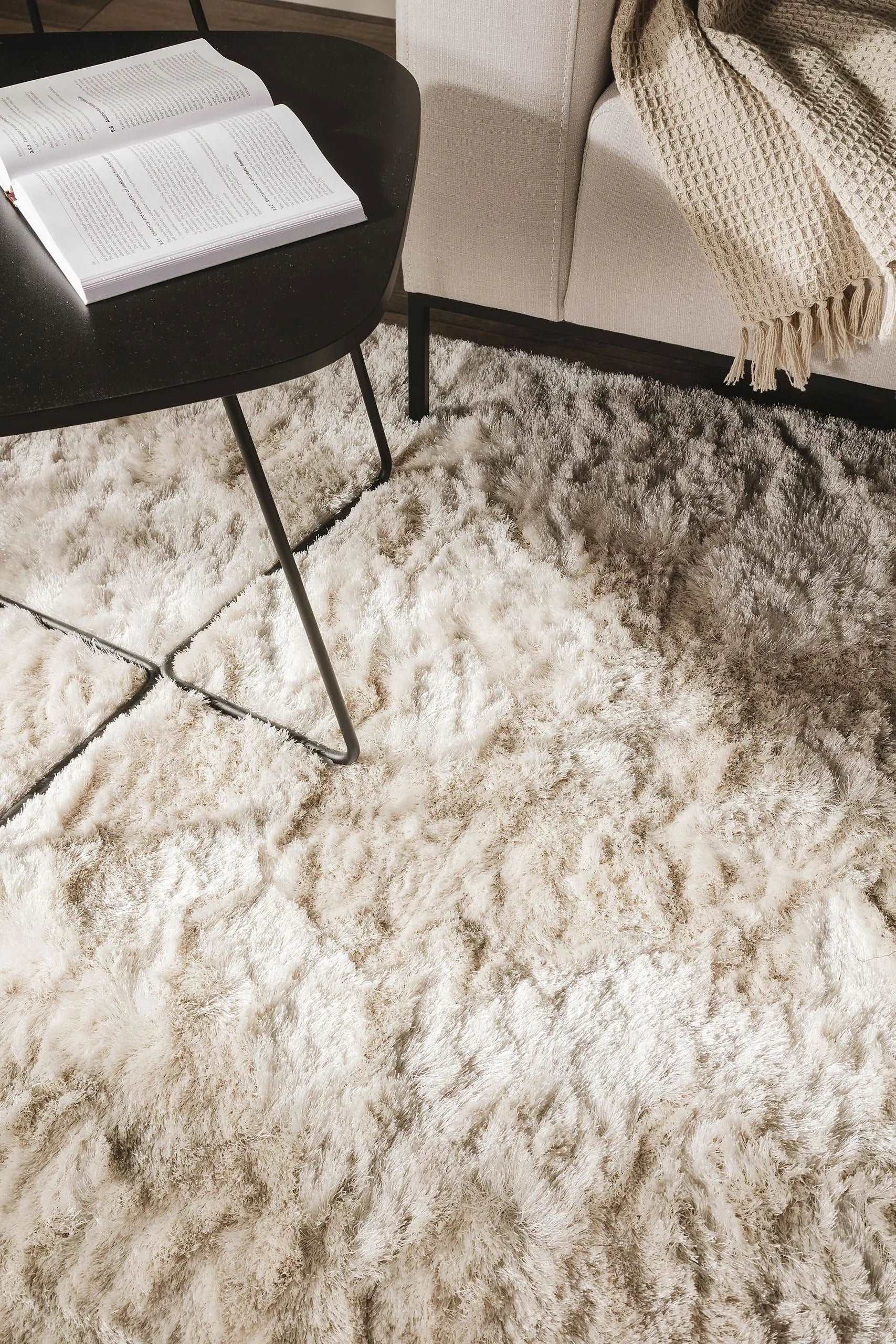 Teppich Whisper, Hochflor - Beige | Shaggy-Look