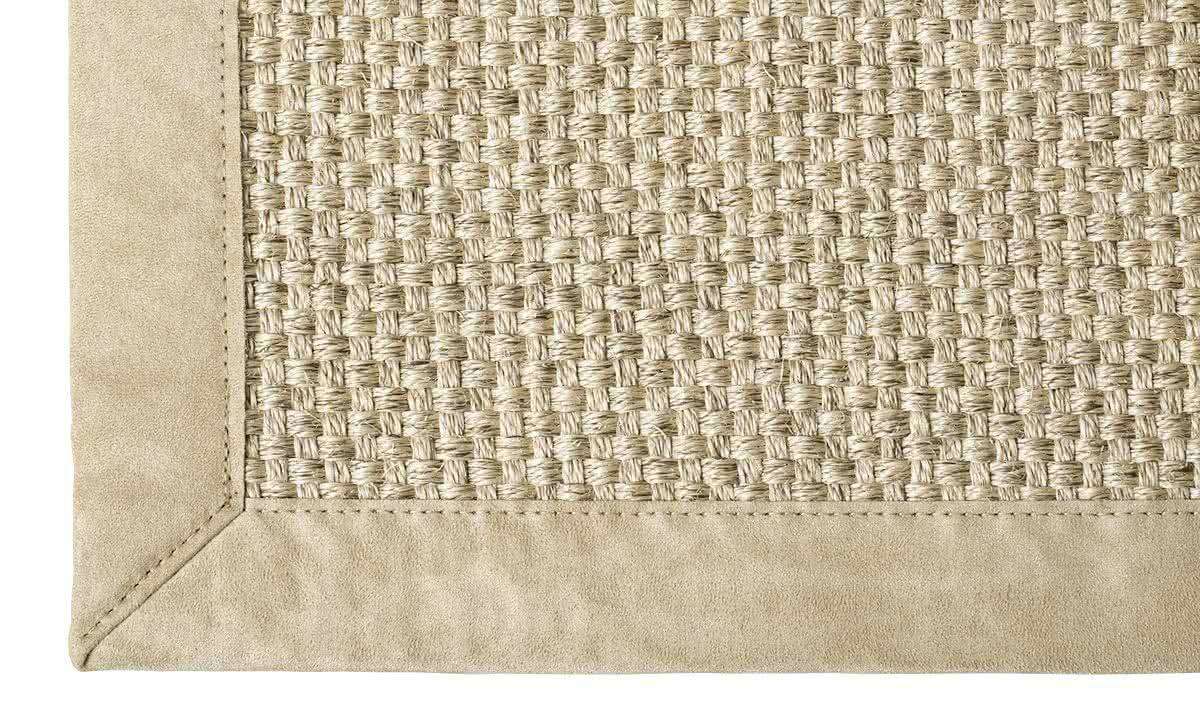 Teppich Sisal Cuadro hellbeige - carpetz