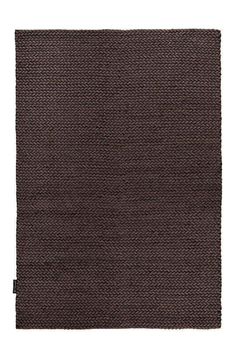 Teppich Robbie 125 Braun, Neuseelandwolle - carpetz