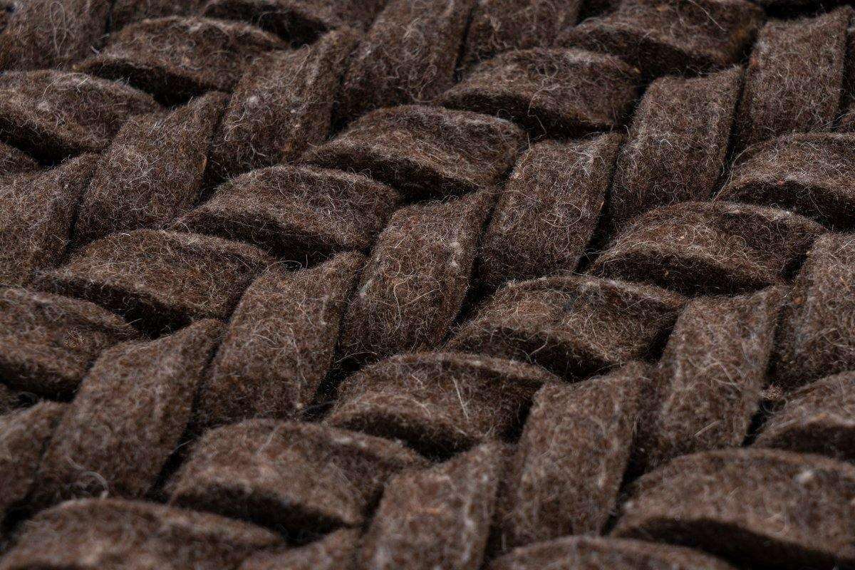 Teppich Robbie 125 Braun, Neuseelandwolle - carpetz