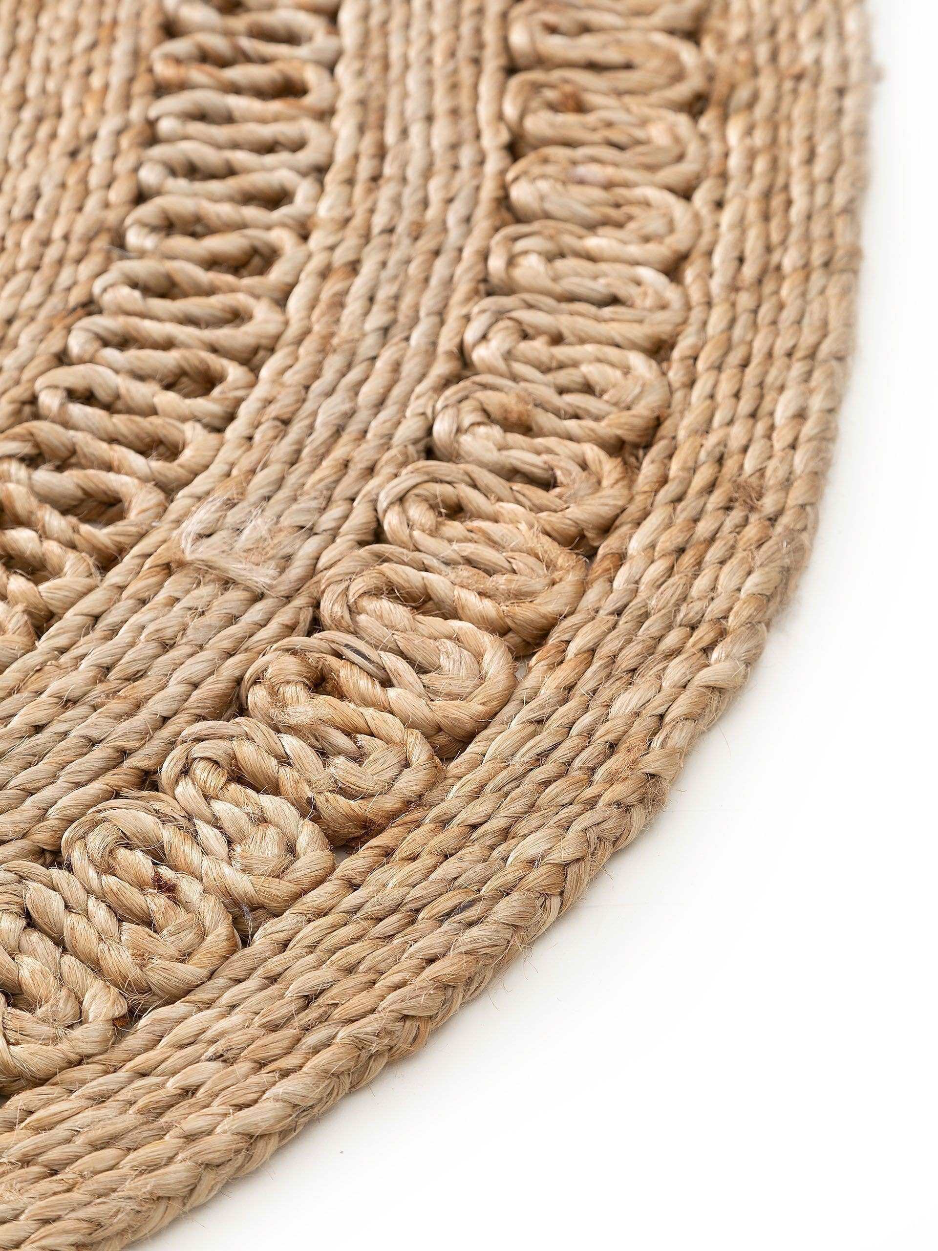 Juteteppich Kamala oval, Natur