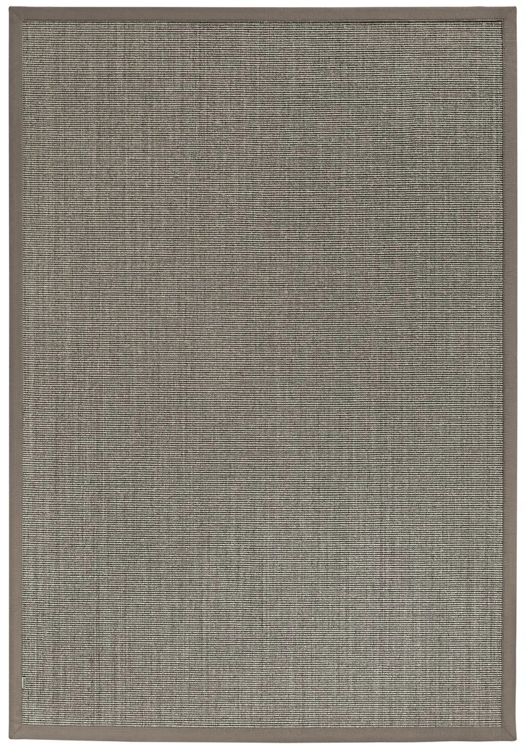 Sisalteppich nach Maß - Mara S2 Graumix, mit Bordüre