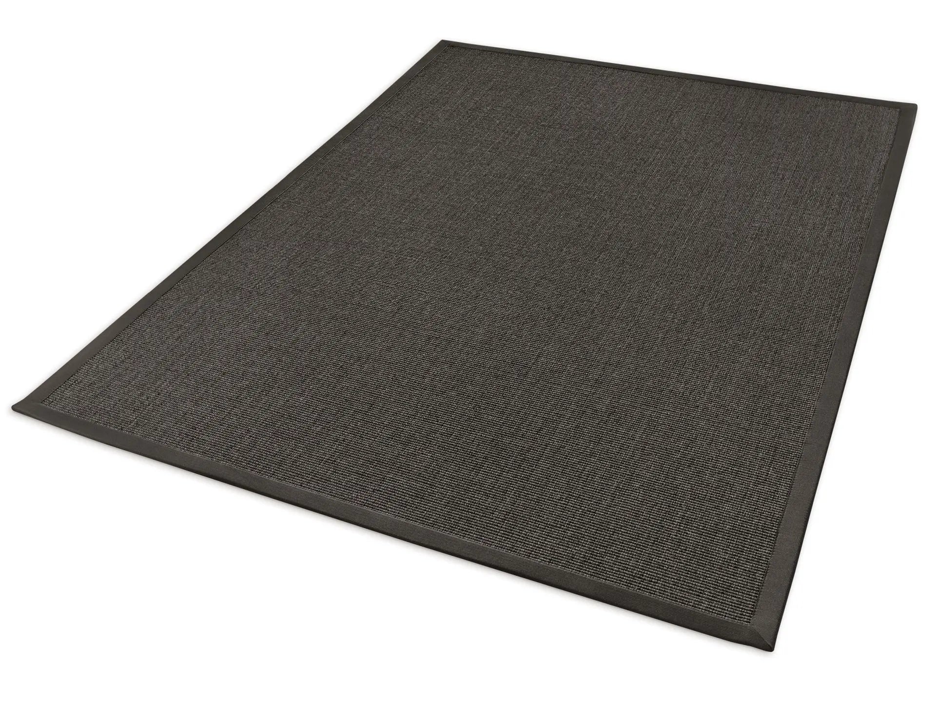 Sisalteppich nach Maß - Mara S2 Nachtgrau, mit Bordüre