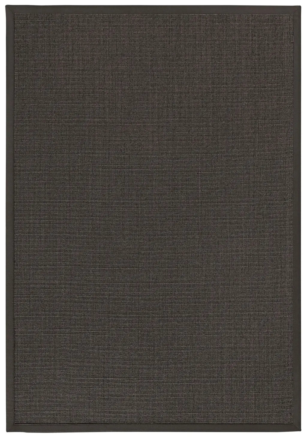 Sisalteppich nach Maß - Mara S2 Nachtgrau, mit Bordüre