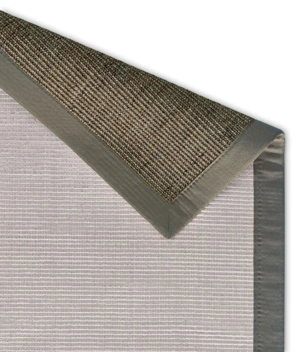 Sisalteppich nach Maß - Mara S2 Smoke, mit Bordüre