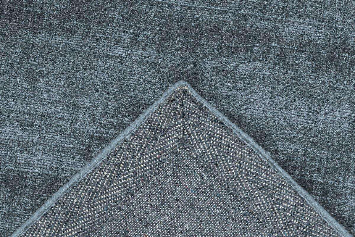 Teppich Village 125 Blau, Bambusseide - carpetz