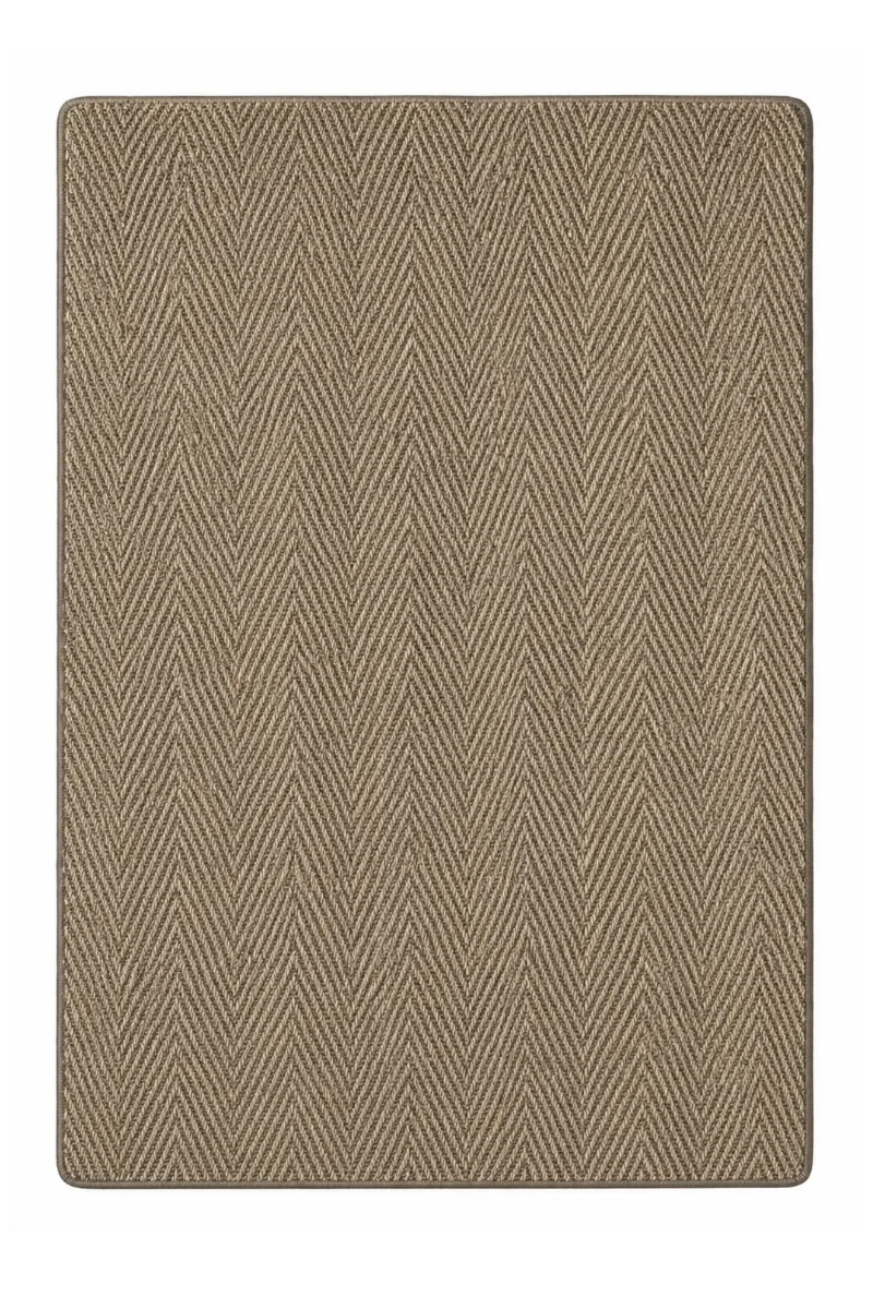 Sisal Läufer Fischgrät Macciato, nach Maß - gekettelt