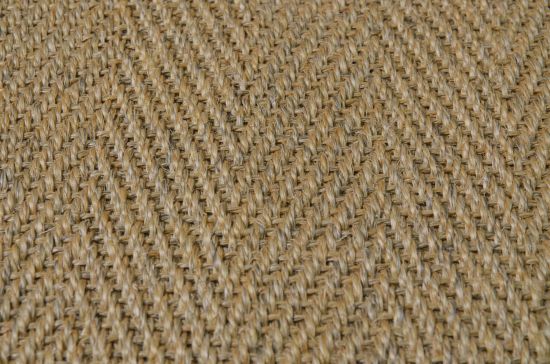 Sisal Läufer Fischgrät Natur, nach Maß - gekettelt