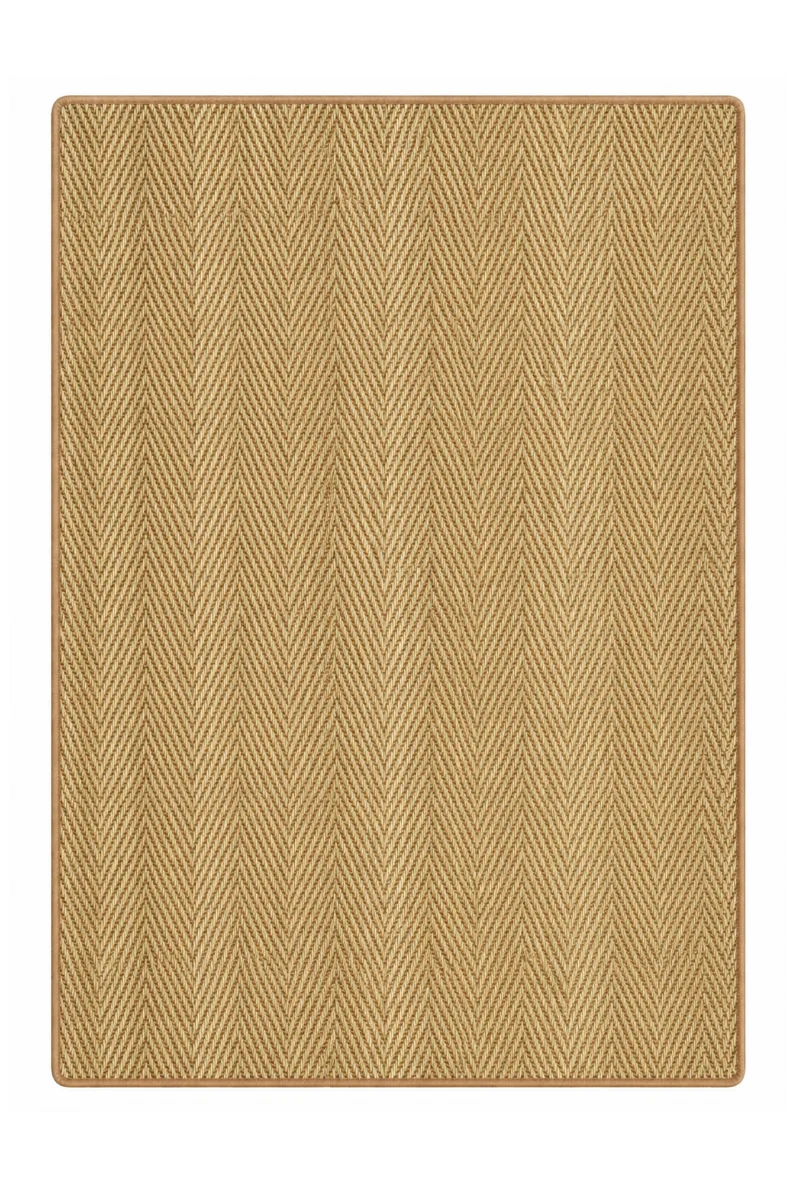 Sisal Läufer Fischgrät Natur, nach Maß - gekettelt