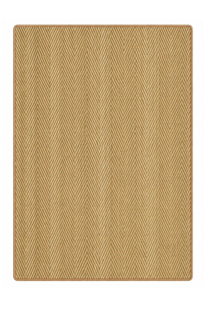 Sisal Läufer Fischgrät Natur nach Maß – gekettelt | carpetz.de
