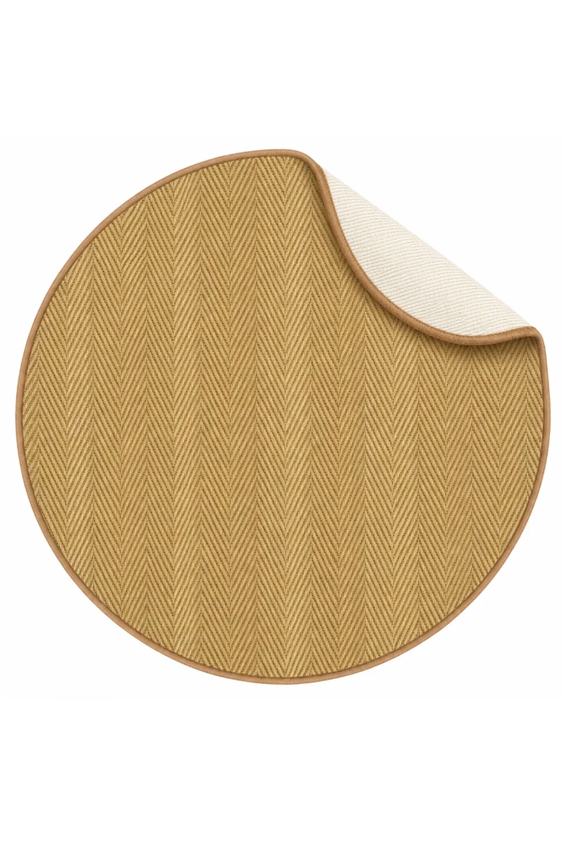Sisal Runner Custom-Made - Herringbone Mix Natural, Edged