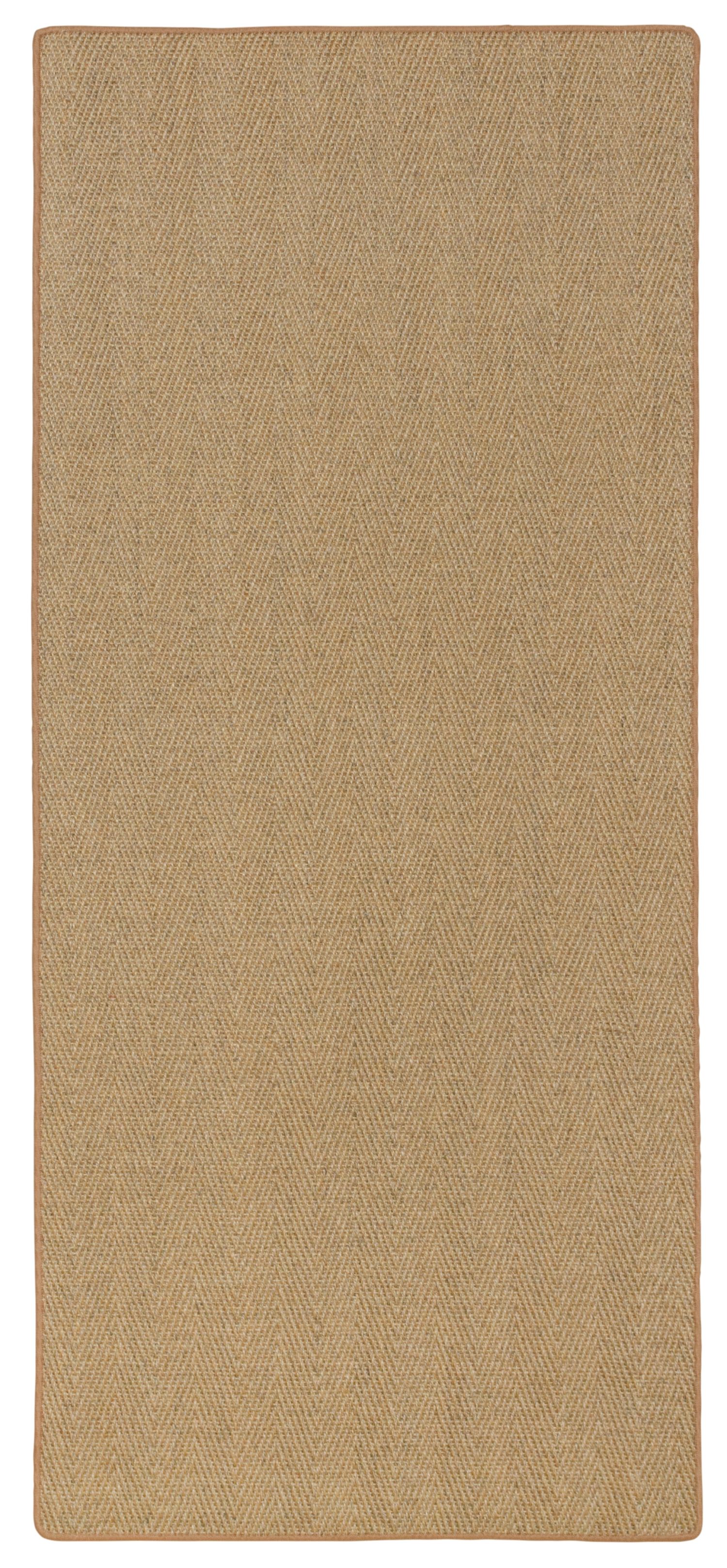 Sisal Läufer Fischgrät Natur, nach Maß - gekettelt