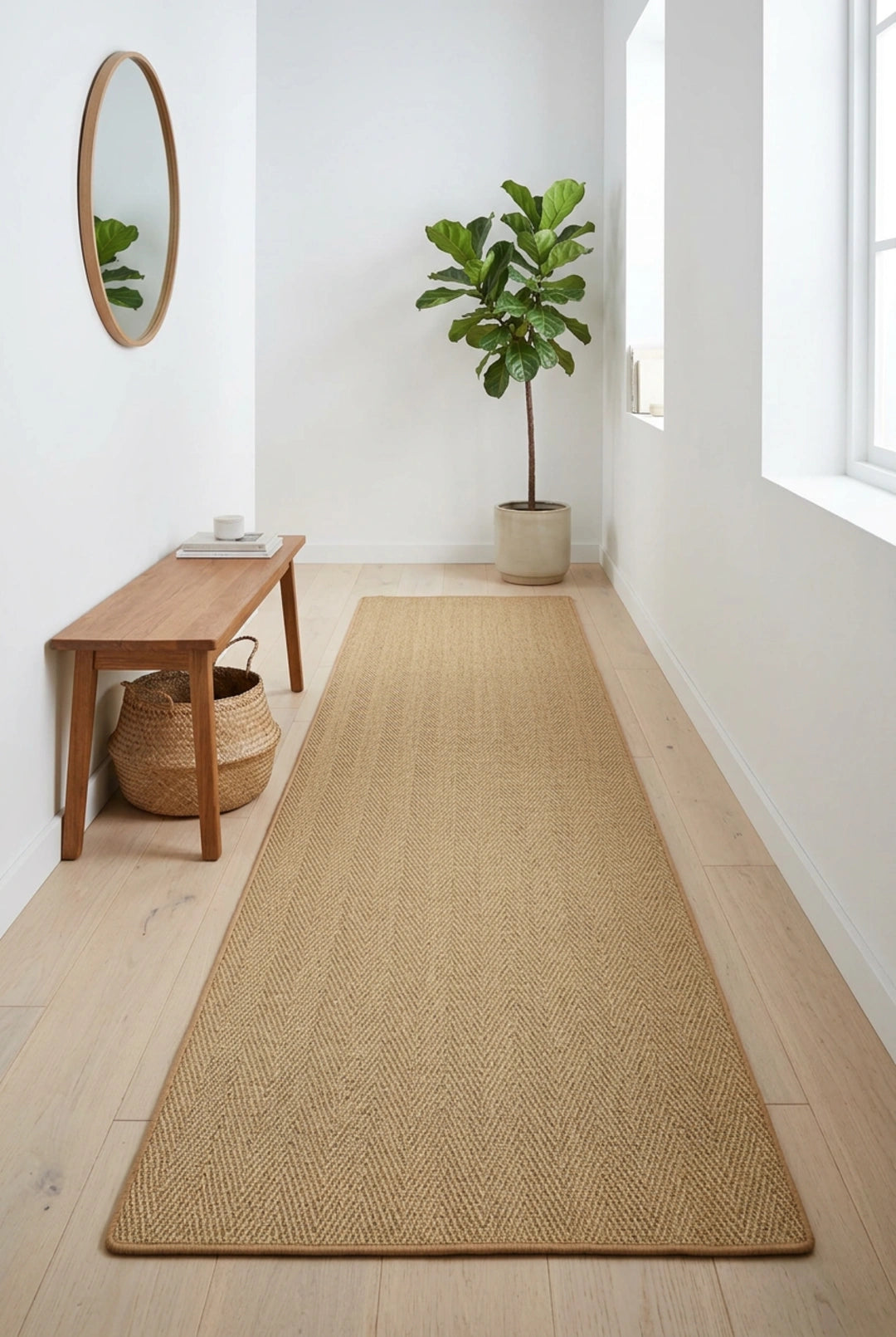 Sisal runner herringbone, made to measure