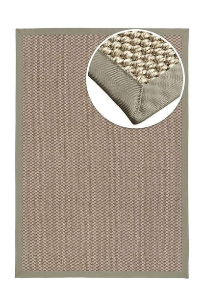 Сизалевий килим Mani візерунок (10х10 см)