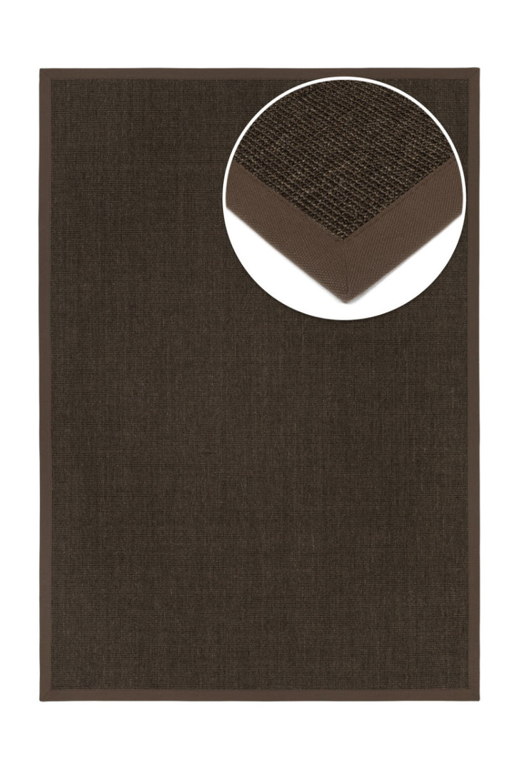 Sisalteppich Purstoff Kastanie nach Maß | carpetz.de