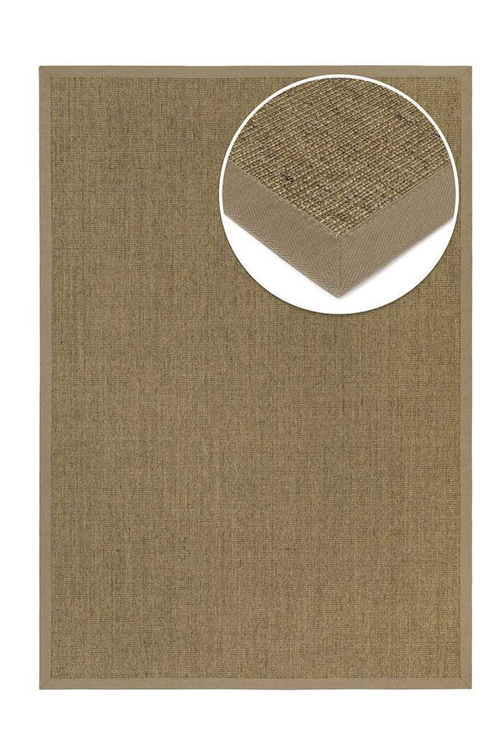 Sisalteppich nach Maß Purstoff walnussbraun – 100% Sisal, Vliesrücken | carpetz.de