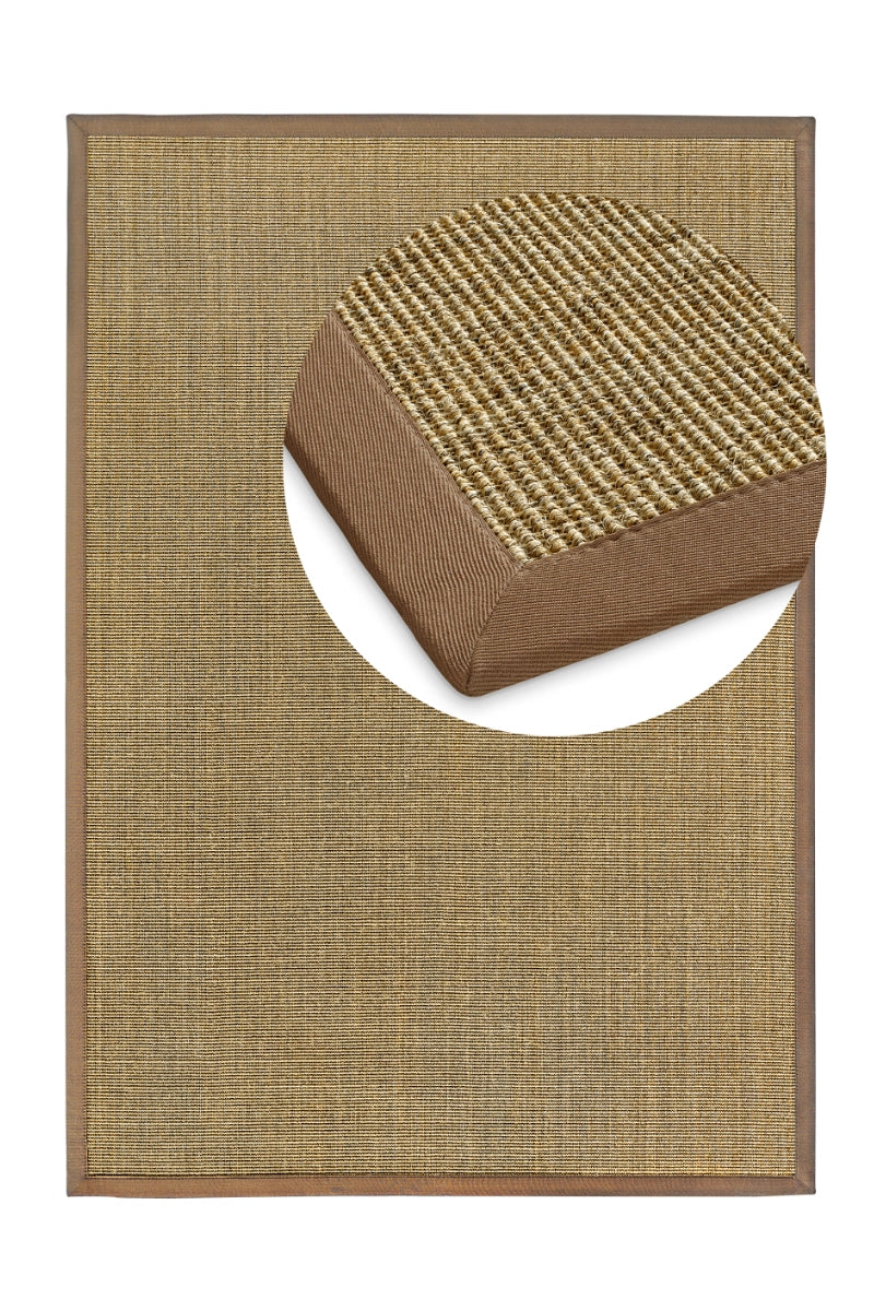 Sisal carpet pure fabric sample (10x10 cm)