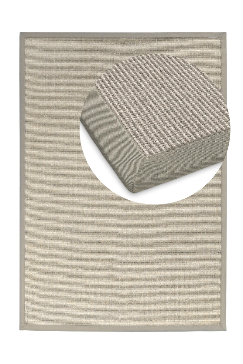 Sisal carpet pure fabric sample (10x10 cm)