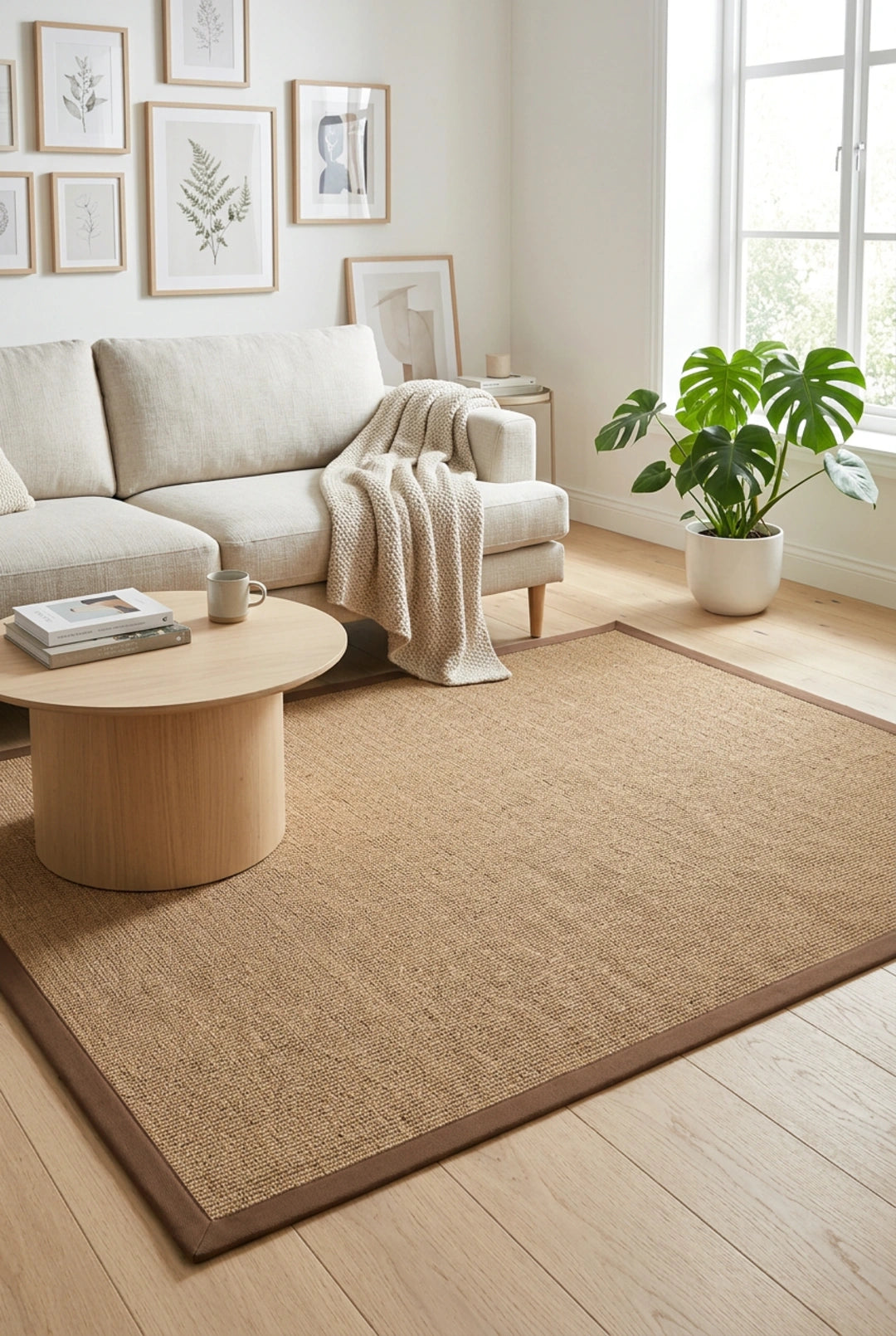 Teppich Sisal Mio nach Maß, nuss