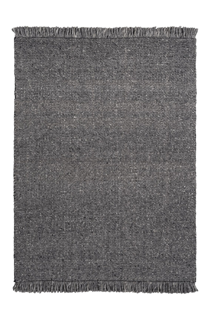 Teppich Pixy aus Wolle & Viskose, Anthrazit