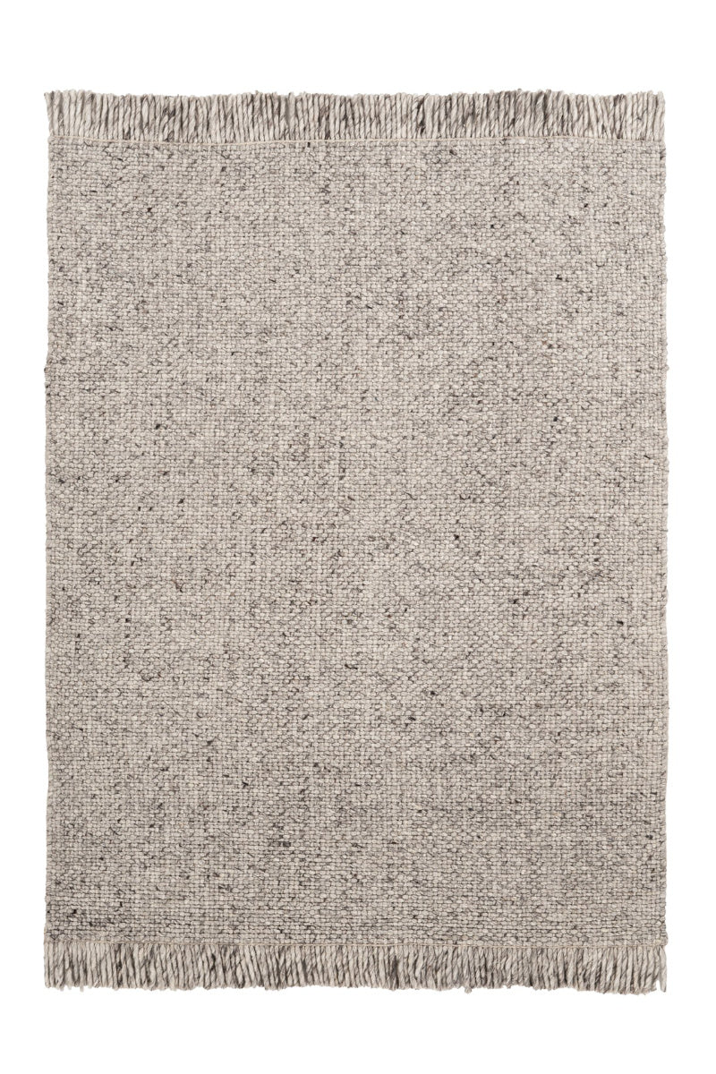 Teppich Pixy aus Wolle & Viskose, Grau