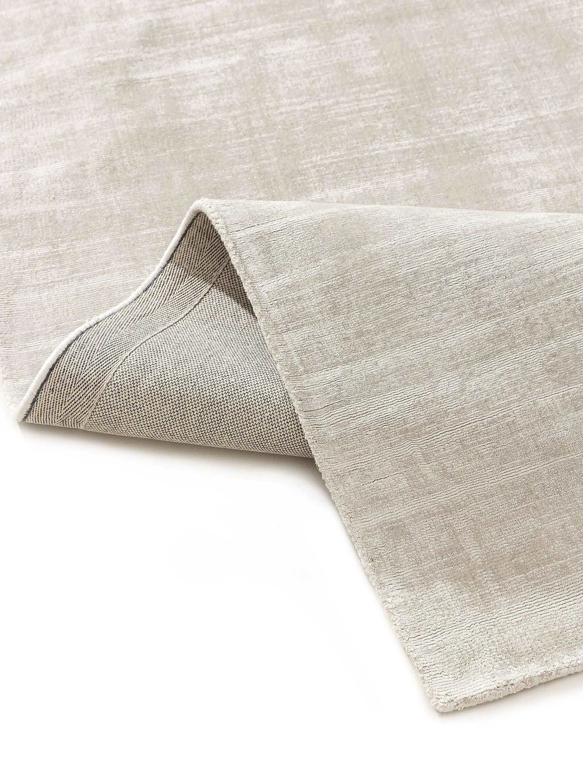 Viskose-Teppich Nova Hellgrau