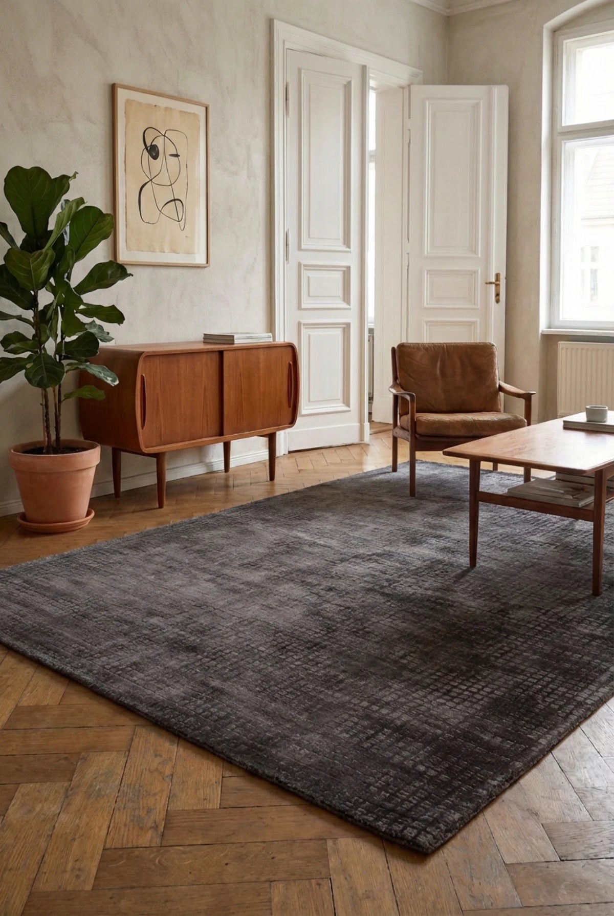 Carpet Bridget 125 brown, viscose 