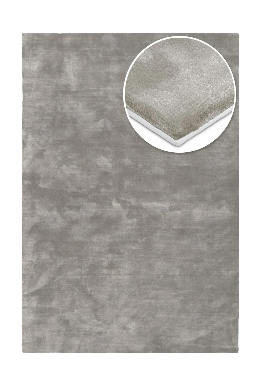 Lyocell Teppich nach Maß - Elias, Silver