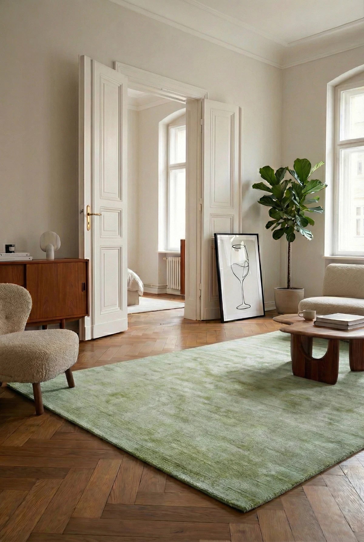 Carpet viscose Luxury 110, noble green 