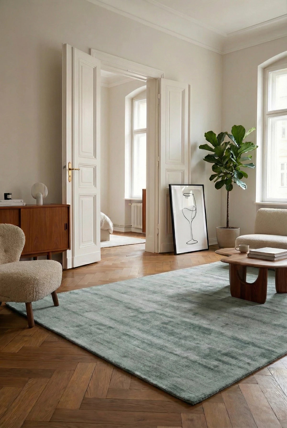 Teppich Viskose Luxury 110, Mint