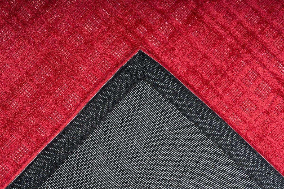 Teppich Viskose Karma 125 rot, Viskoseteppich - carpetz