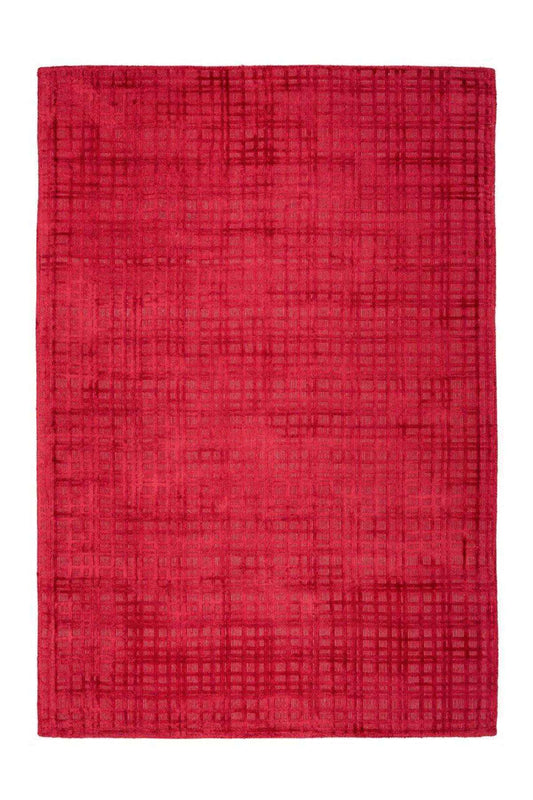 Teppich Viskose Karma 125 rot, Viskoseteppich - carpetz