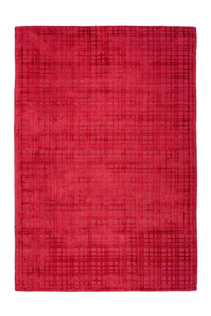 Teppich Viskose Karma 125 rot, Viskoseteppich - carpetz