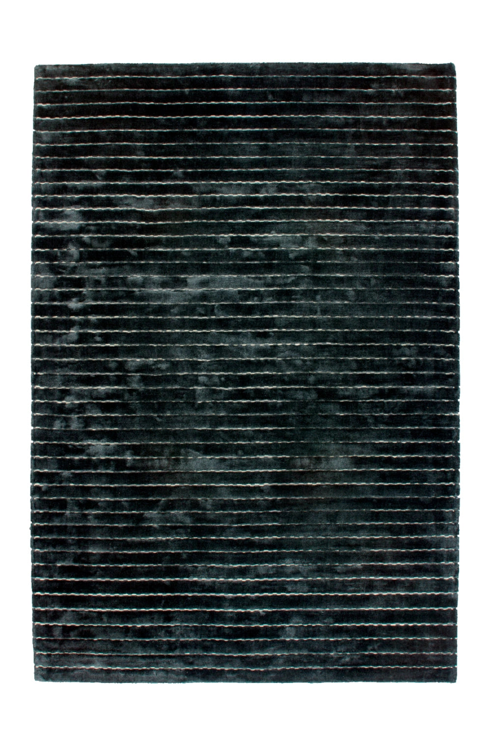 Viskoseteppich Anthrazit/Multi – 100% Viskose, Kurzflor handgewebt | carpetz.de