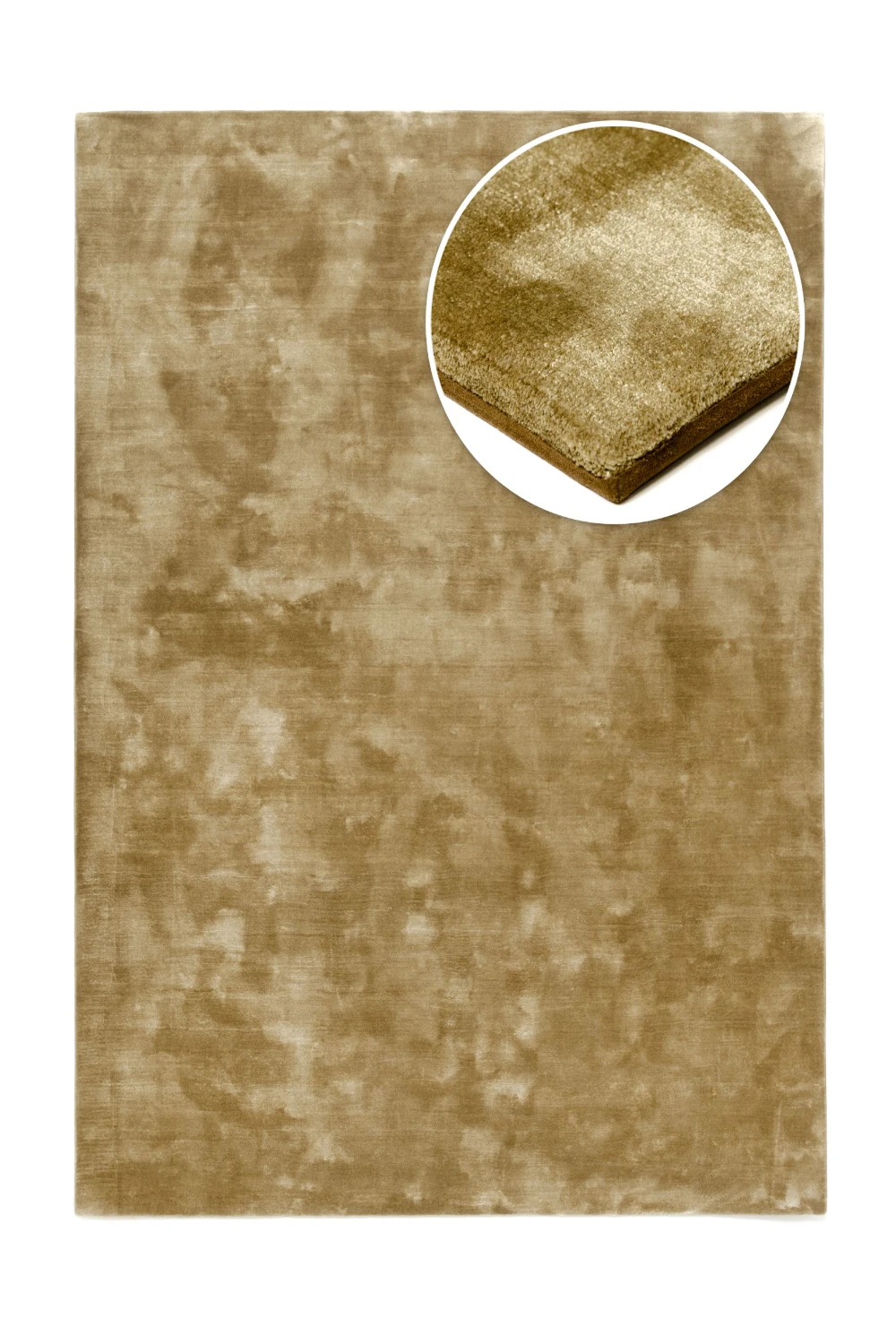 Lyocell Teppich nach Maß - Elias, Bronze