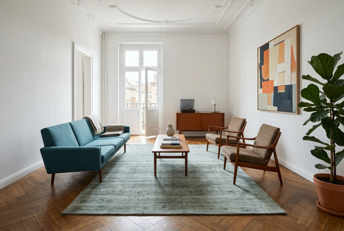Viskoseteppich - Luxury 110 Mint