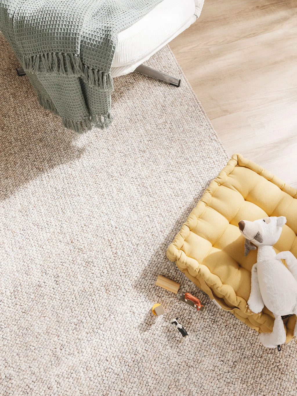 Waschbarer Teppich Enzo, Beige/Multicolor (Cradle to Cradle)