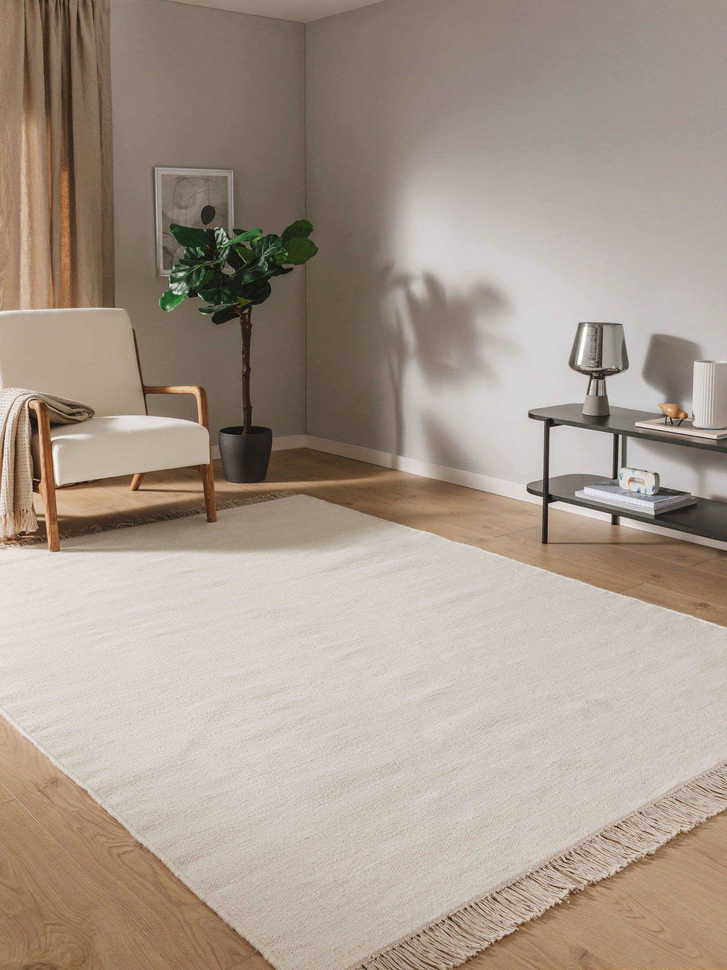 Wollteppich Liv, Creme - carpetz