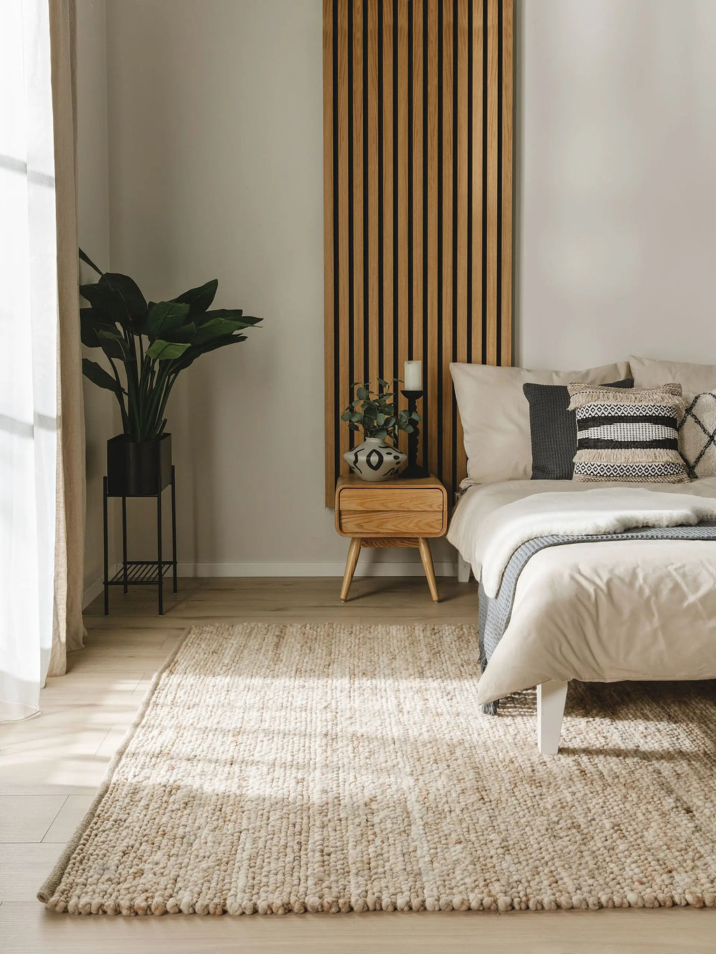 Wollteppich Finn, Beige