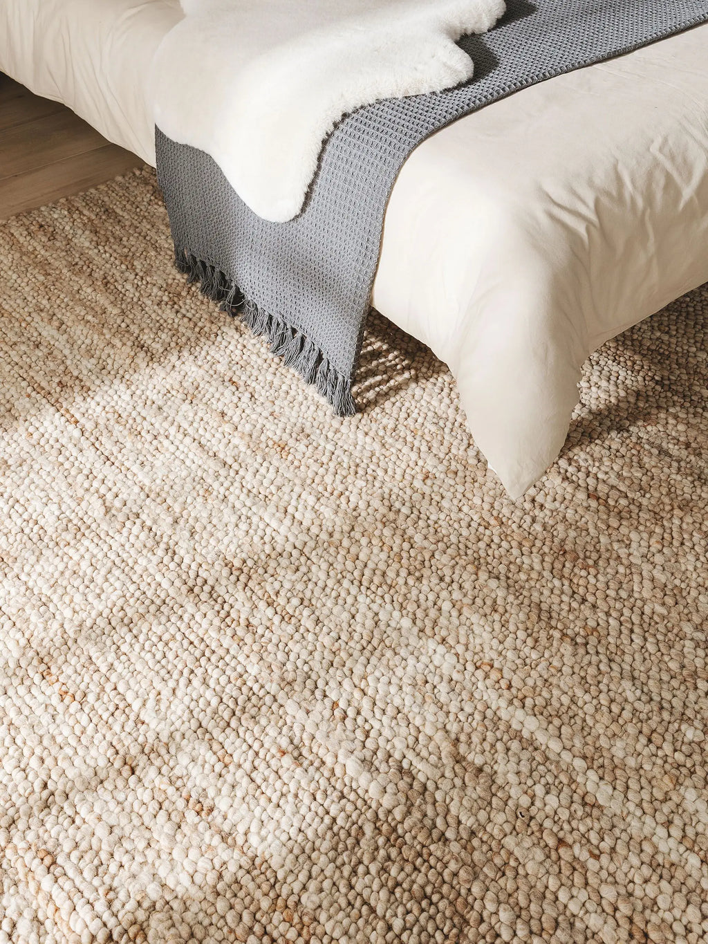 Wollteppich Finn, Beige