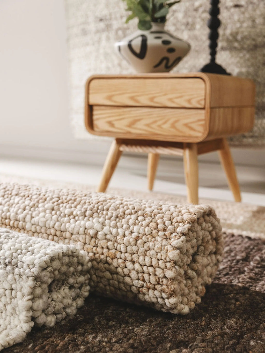 Wollteppich Finn, Beige