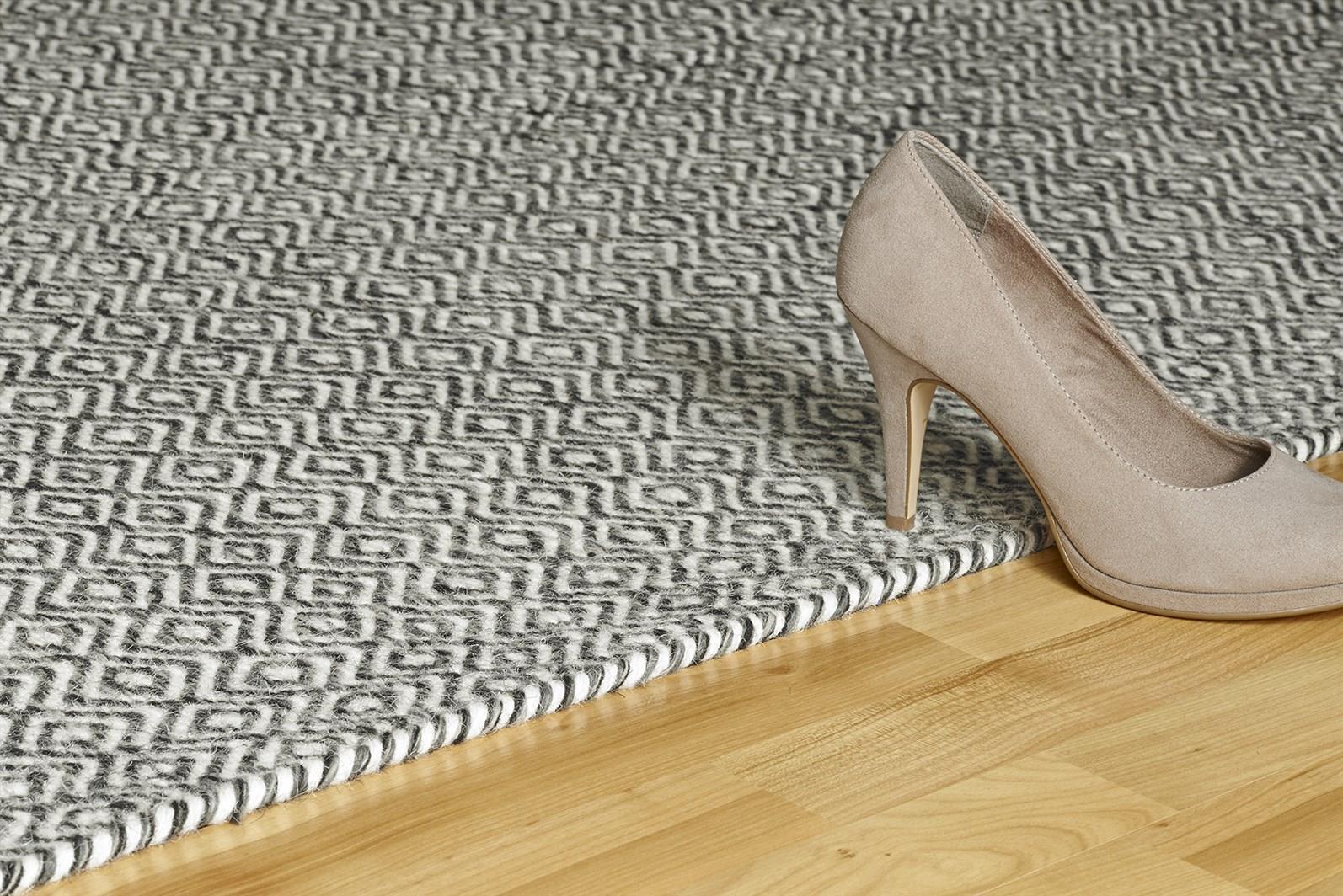 Teppich aus Wolle Bombay 344, Graphit