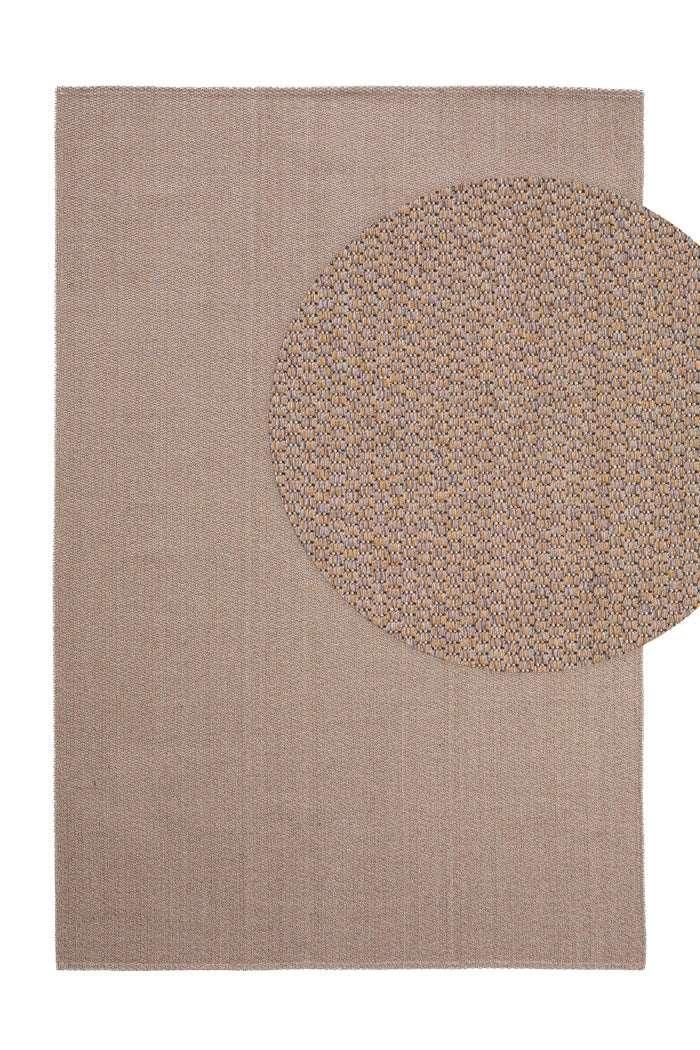 Baumwollteppich waschbar, Taupe / Cooper